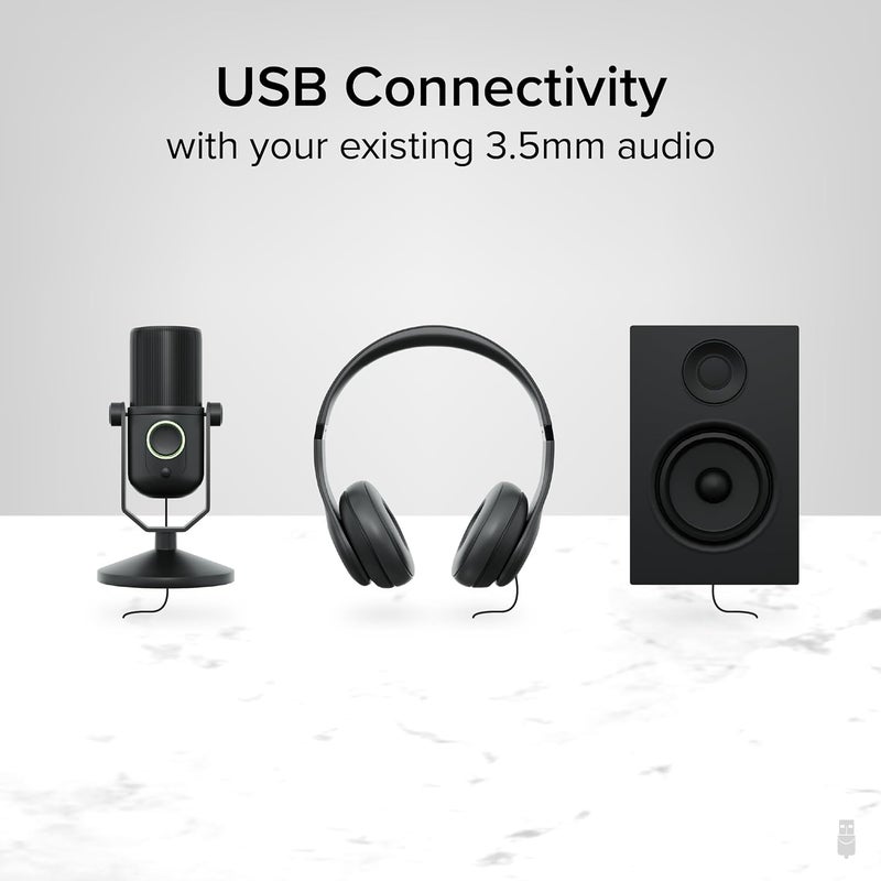 Plugable USB Audio Adapter with 3.5mm Speaker-Headphone and Microphone Jack, Add an External Stereo Sound Card to Any PC, Compatible with Windows, Mac, and Linux - Driverless - Image 5
