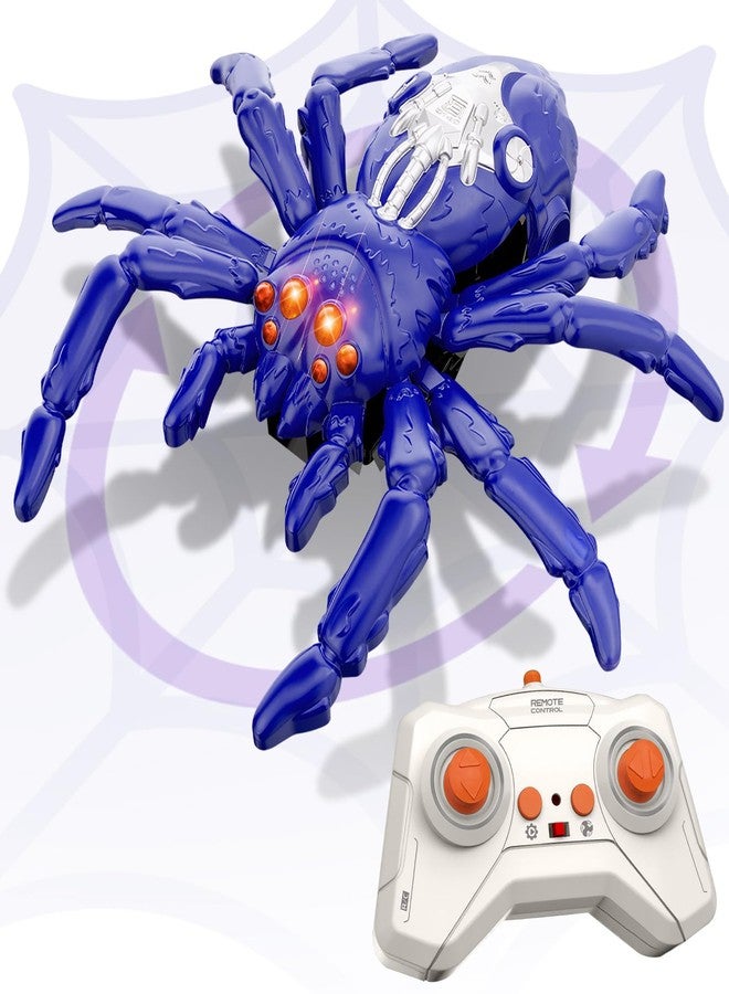 Infowush Wall Crawler Spider, Rechargeable Remote Control Robot Kids Toys, 360° Rotating RC Wall Climbing Spider with LED Eyes Toys for Boys Girls Ages 3 & Up, Birthday Gifts for 3-12 Year Old Boys - Image 1