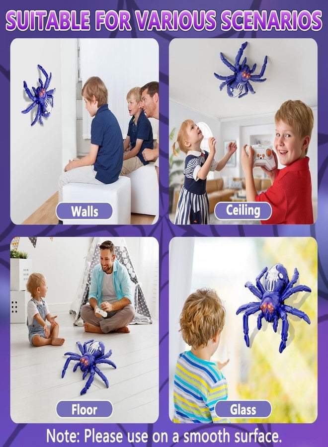 Infowush Wall Crawler Spider, Rechargeable Remote Control Robot Kids Toys, 360° Rotating RC Wall Climbing Spider with LED Eyes Toys for Boys Girls Ages 3 & Up, Birthday Gifts for 3-12 Year Old Boys - Image 5
