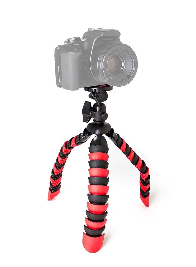 Taimi Flexible Octopus Bubble Mini Tripod For Mobile Phone/Digital Camera - Red/Black  - Image 1