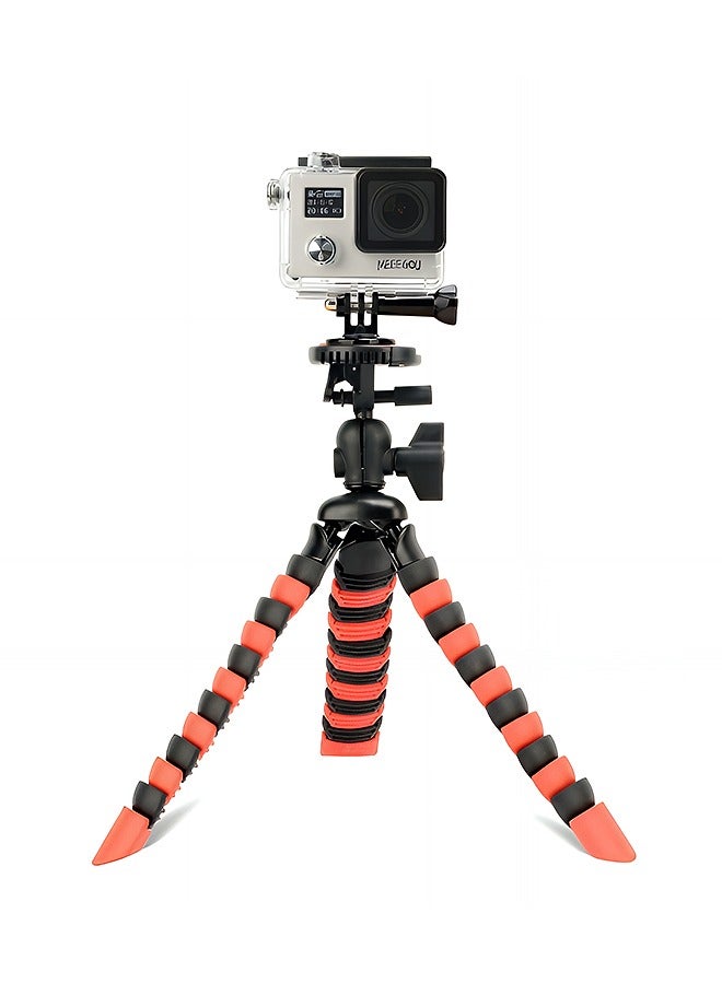 Taimi Flexible Octopus Bubble Mini Tripod For Mobile Phone/Digital Camera - Red/Black  - Image 4