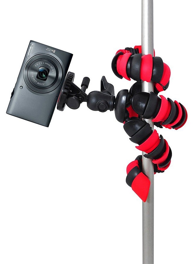 Taimi Flexible Octopus Bubble Mini Tripod For Mobile Phone/Digital Camera - Red/Black  - Image 5