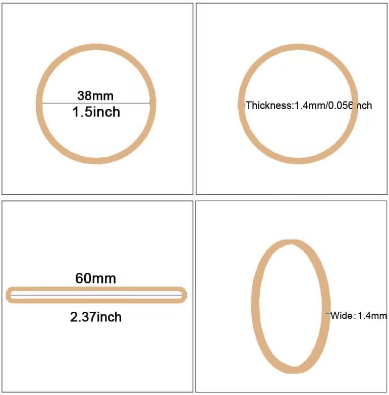 Foshine Rubber Bands Size#16,Elastic Band Beige #16 Small Rubber Band 500Pcs For Office Home Supplies(2-1/2" x 1/16'') - Image 2