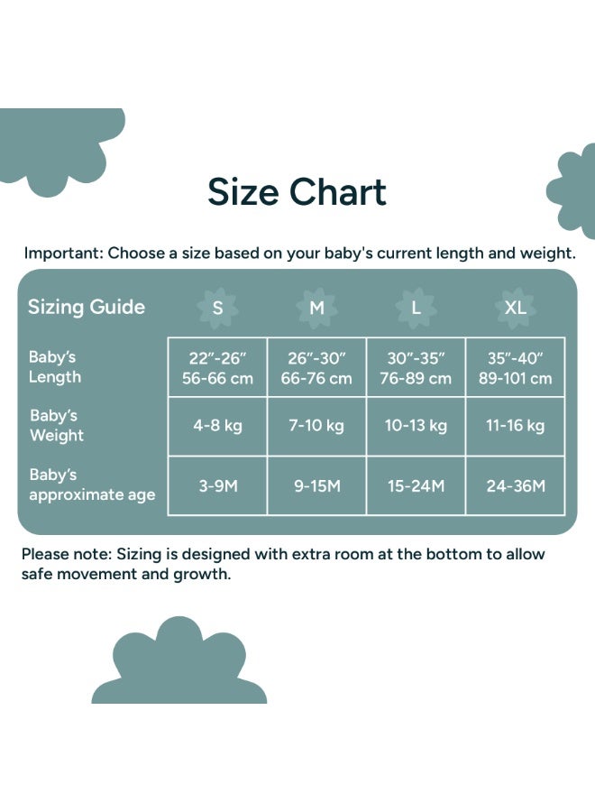 NINTARABABY 1.5 TOG Sleep Sack – Organic Cotton, Soft, Breathable, Winter Swaddle, Wearable Blanket for Newborns (15-24 Months), Unisex Sleeping Bag, Gifts for Babies - Image 4