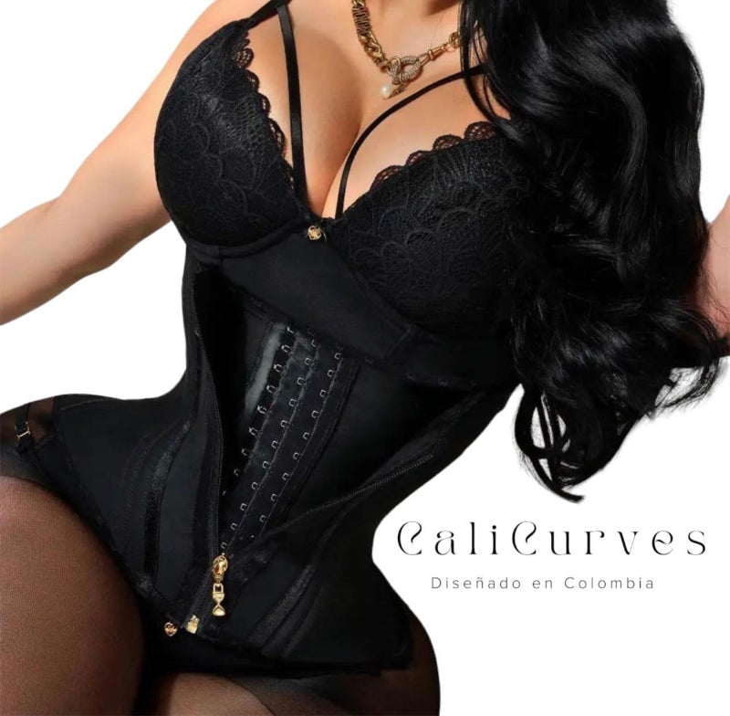 Exercise waist cincher with 3-row zipper, hourglass shaping belt for women, latex body shaper - Image 1