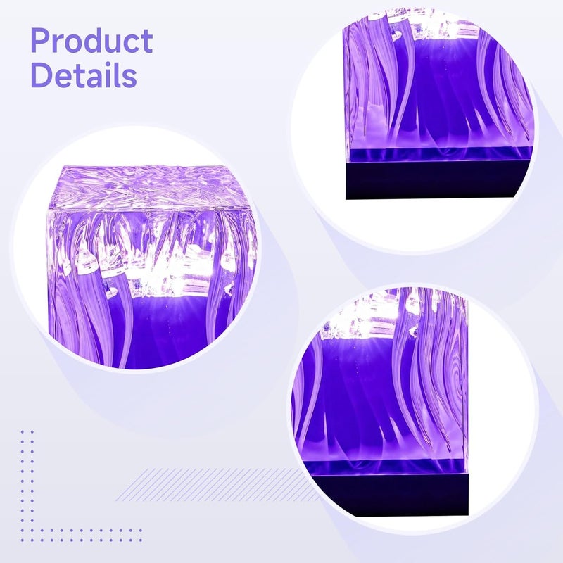 Ambient Led Light Projector, Night Sky with Dynamic Water Wave Impact, USB Rechargeable, Remote Control Included, 162 Light Patterns, Suitable for Home Decor and Parties - Image 4