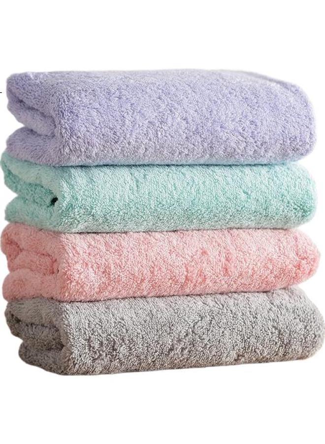Uchino Pure Cotton Soft Twisted Yarn Cloud Towel For Children'S Face Washing And Bathing, 3-Pack (Blue + Gray + New Pink) - Image 3