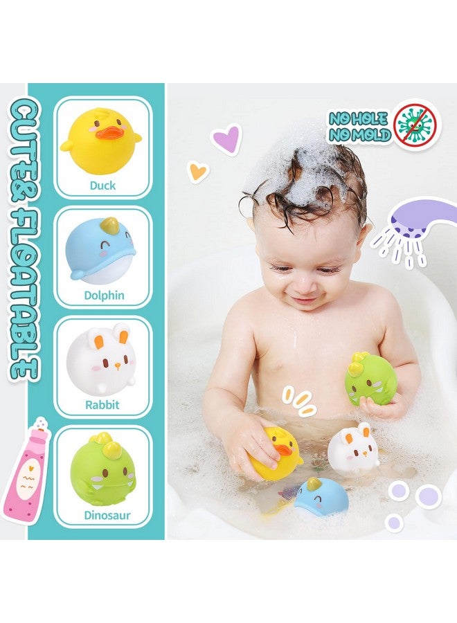 Cute Stone Baby Bath Toys, Bathtub Toy W/ Water Slide Building Track, No Hole Floating Squirting Toys, Duck Fishing Net Game, Toddler Shower Toys, Water& Pool Toys, Educational Gifts For Boys Girls - Image 4