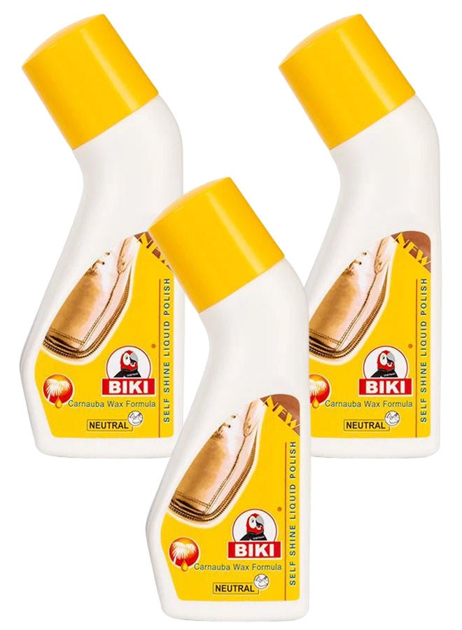 بيكي ملمع أحذية سائل محايد 3 × 75 مل