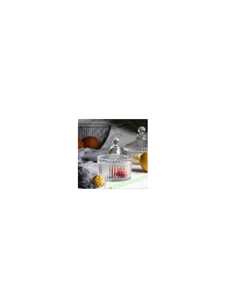 EVER SHINE Crystal Glass Candy Box with Lid - Image 2