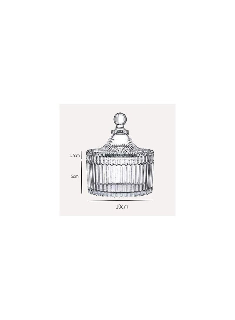 EVER SHINE Crystal Glass Candy Box with Lid - Image 3