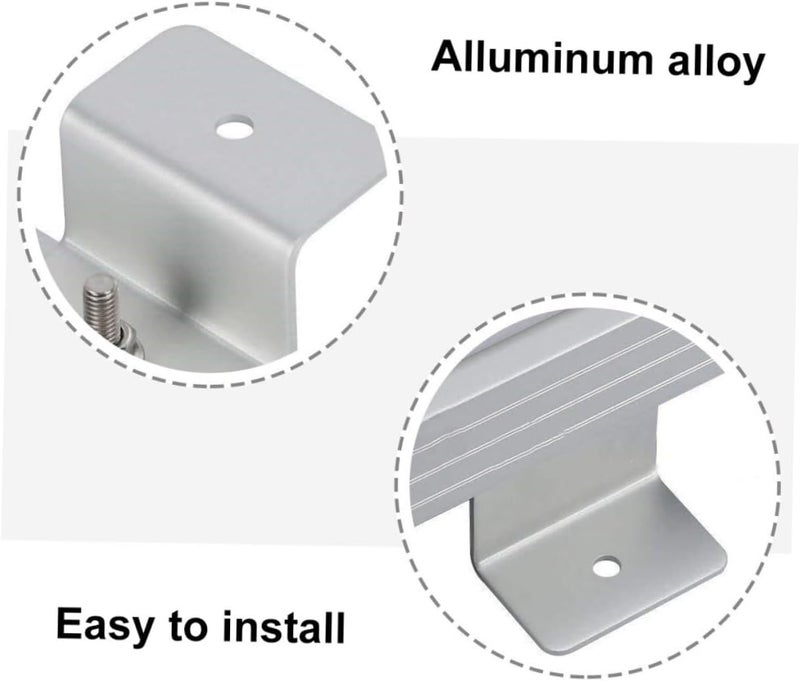 8pcs Z-Type Solar Panel Mounting Brackets for Rv Roof Boat and Carport Easy Installation Screws Stable and Reliable Support for Solar Panels - Image 4