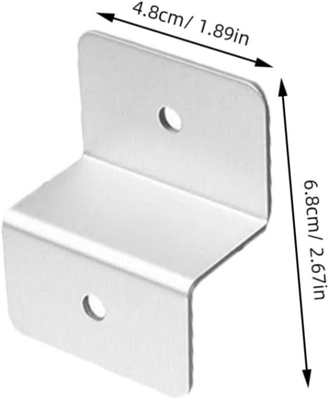 8pcs Z-Type Solar Panel Mounting Brackets for Rv Roof Boat and Carport Easy Installation Screws Stable and Reliable Support for Solar Panels - Image 2
