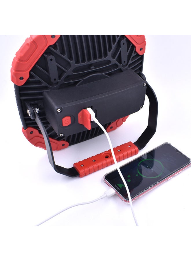 Generic LED Floodlight Patch Work Light Handheld Light Car Paint Polishing Beauty Crystal Plating Construction Lighting-Color:Yellow Light-4000K-red And Black  - Image 5