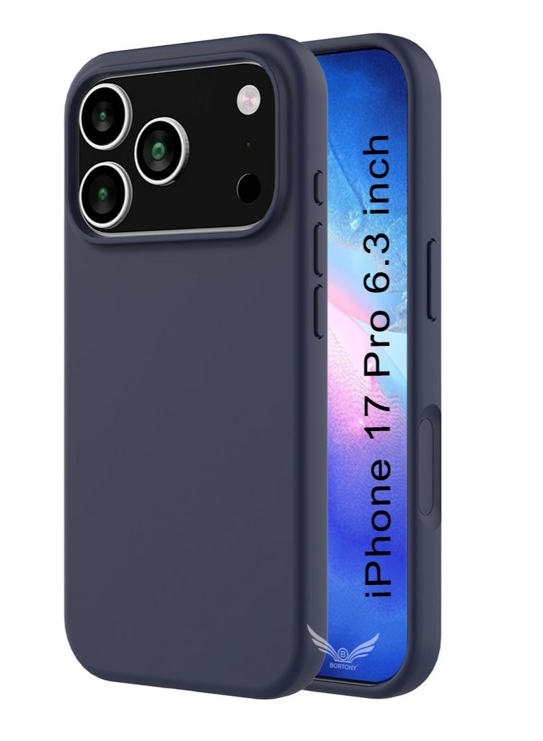 BORTONY iPhone 17 Pro Cover Soft Jelly Silicone iPhone 17 Pro Case Inside Microfiber Lining Shockproof Protective Case for iPhone 17 Pro 6.3 inch - Image 1