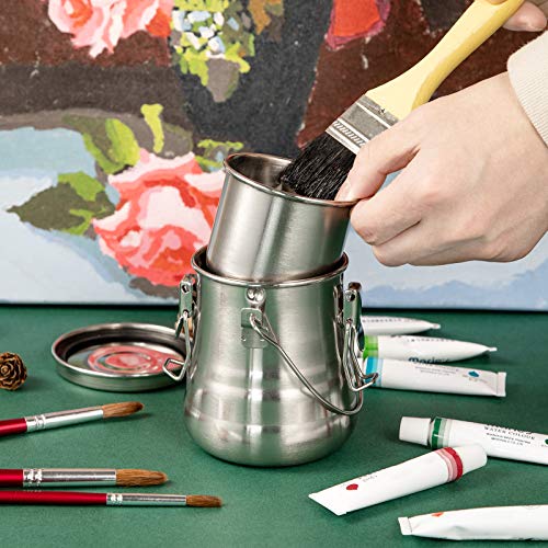 MyLifeUNIT Paint Brush Washer, Airtight Stainless Steel Brush Cleaner for Painting (Medium) - Image 5