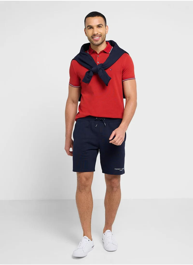 TOMMY HILFIGER 1985 RWB TIPPED SLIM POLO