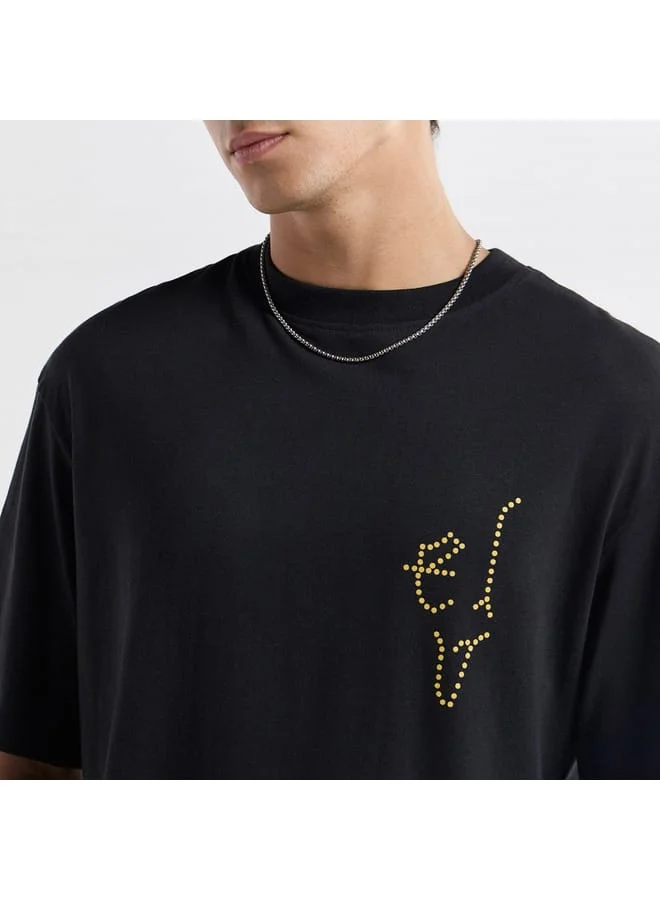 Splash FAV Printed T-shirt with Crew Neck and Short Sleeves