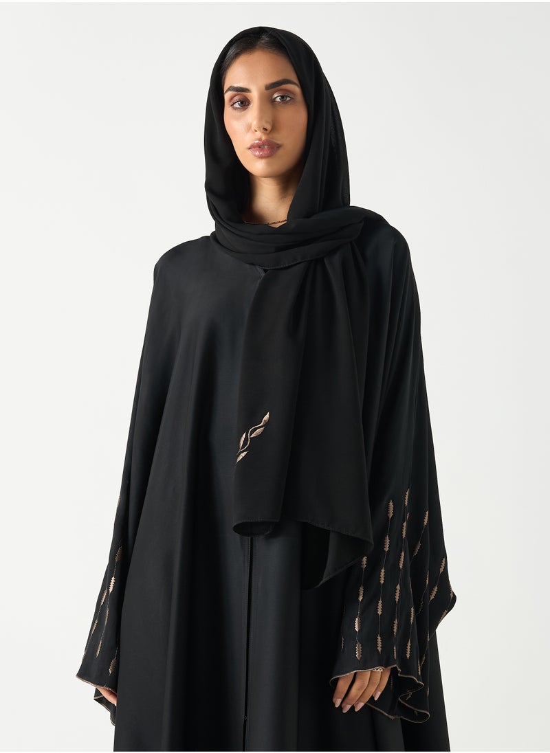 هدية المدينة  - HM - عباية الفراشة مطرزة - Image 1