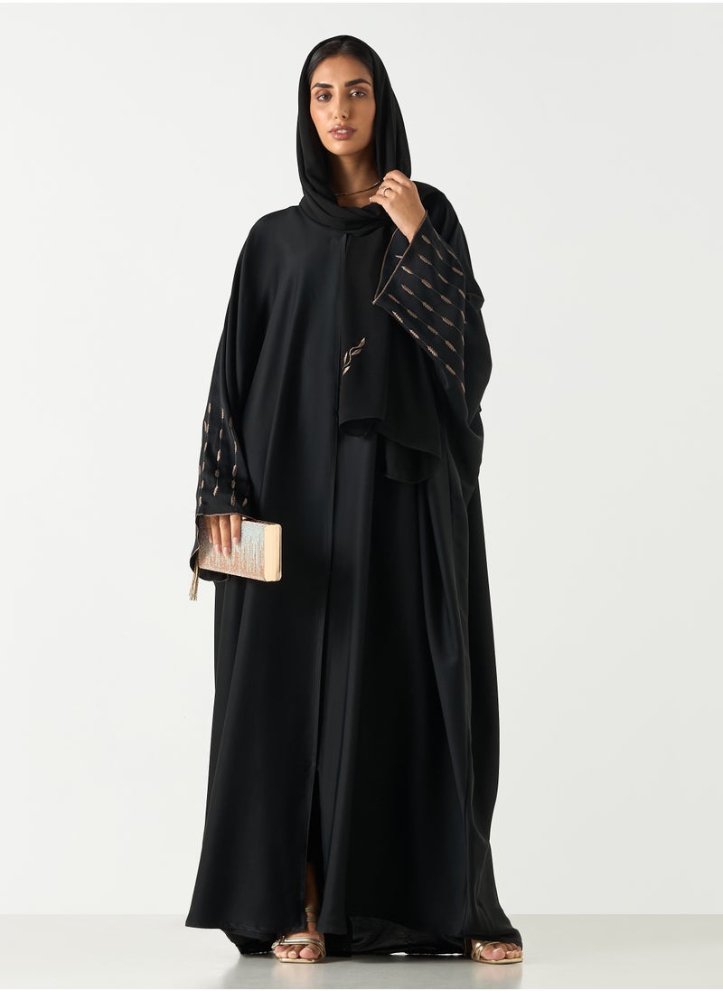 هدية المدينة  - HM - عباية الفراشة مطرزة - Image 1