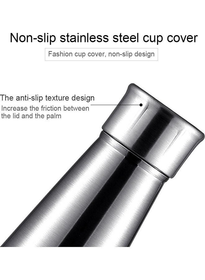 NIBEMINENT Stainless Steel Vacuum Water Bottle Black  - Image 2