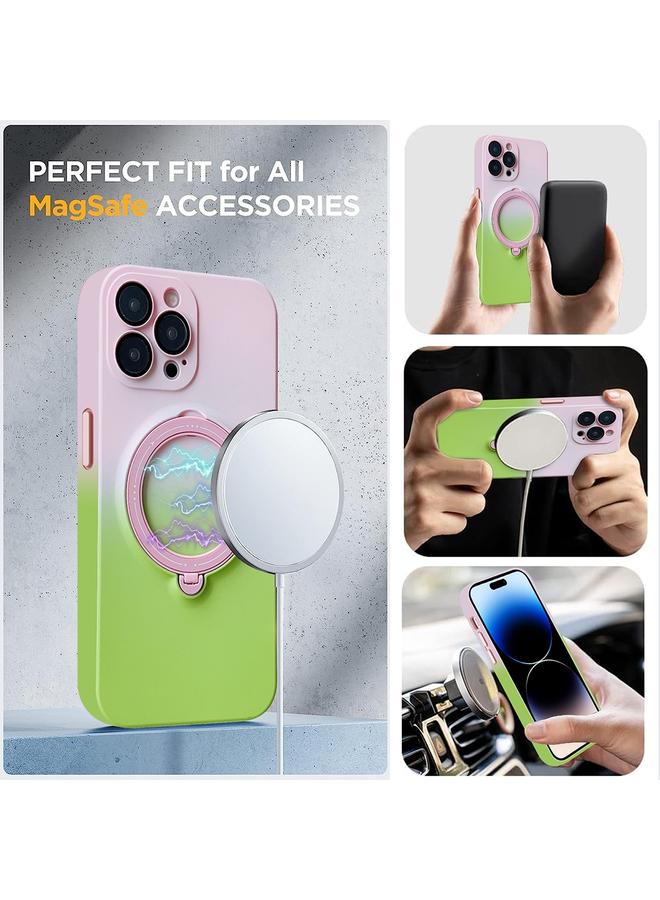 زبون حافظة لهاتف iPhone 13 Pro من مادة TPU المتدرجة مع حامل MagSafe - Image 5