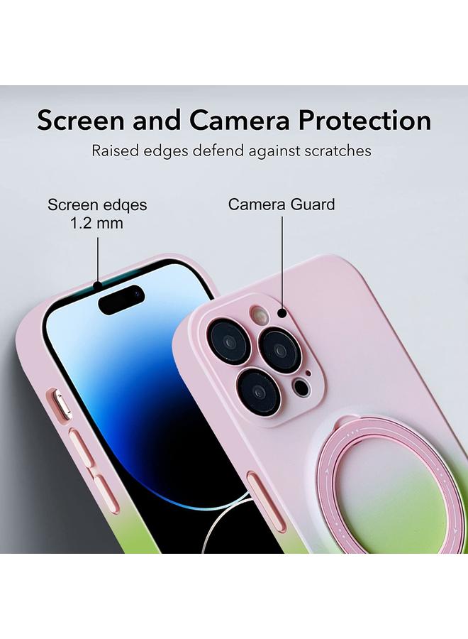 زبون حافظة لهاتف iPhone 13 Pro من مادة TPU المتدرجة مع حامل MagSafe - Image 3