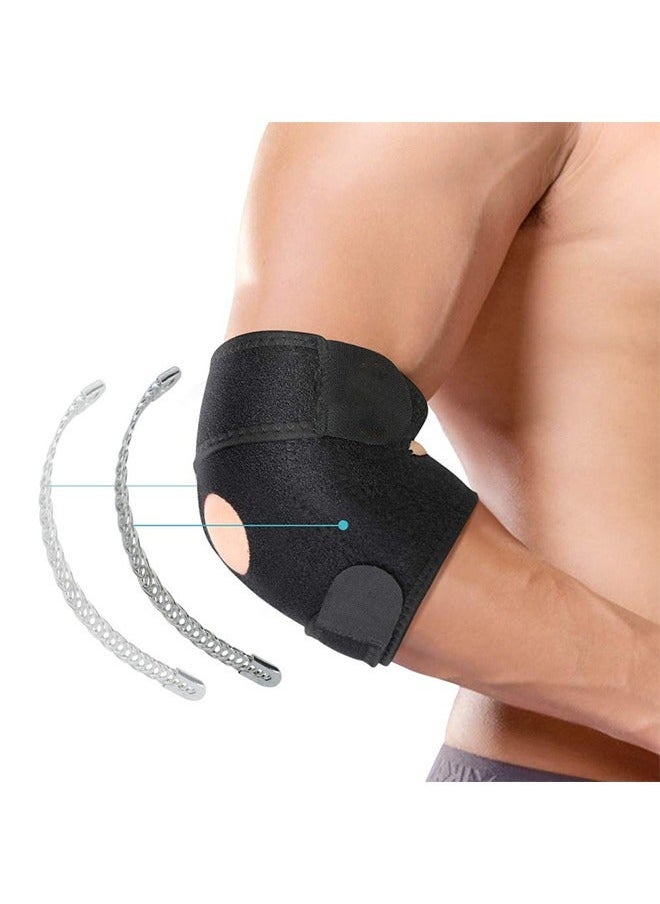 Generic Adjustable Elbow Brace Support Bandage, Breathable Elbow Strap Fitness Elbow Splint for Golfers Elbow Tennis Elbow Arthritis Sports Injury and Provides Support  - Image 1