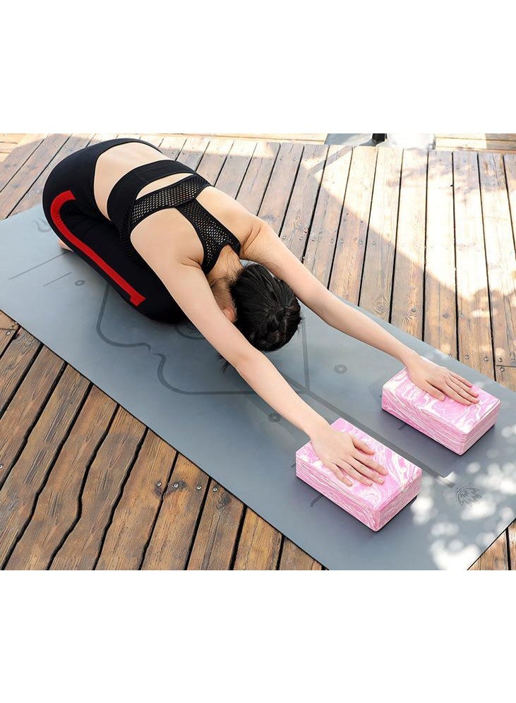 هومستر فريدة من نوعها كتلة اليوغا ، 2 جهاز كمبيوتر شخصي دعم رغوة إيفا ، رغوة سطح ناعمة وغير انزلاق لليوغا ، بيلاتس ، التأمل - Image 4