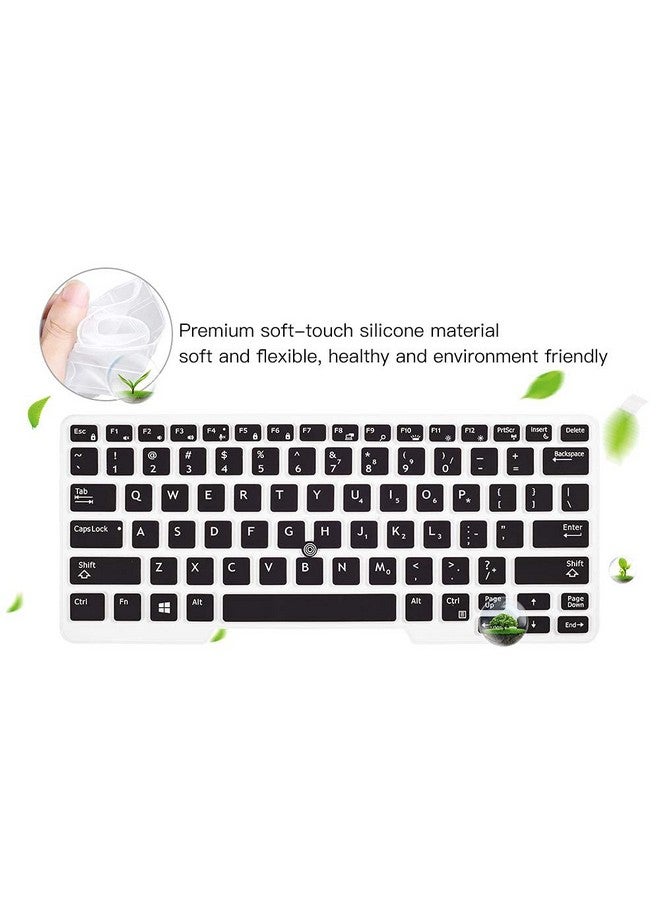 imComor Keyboard Cover for Dell Latitude E7450 E7470 E5470 E7480 5480 5490 5491 7490, Dell Latitude 3340 E3340 Laptop Keyboard Protector Ultra Thin Soft Keyboard Skin, Black (US Layout, with Pointing)  - Image 5