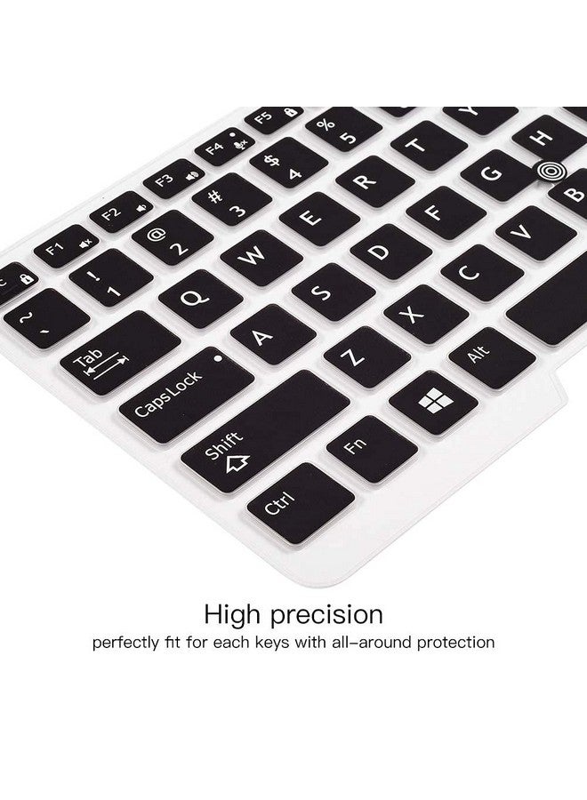 imComor Keyboard Cover for Dell Latitude E7450 E7470 E5470 E7480 5480 5490 5491 7490, Dell Latitude 3340 E3340 Laptop Keyboard Protector Ultra Thin Soft Keyboard Skin, Black (US Layout, with Pointing)  - Image 3