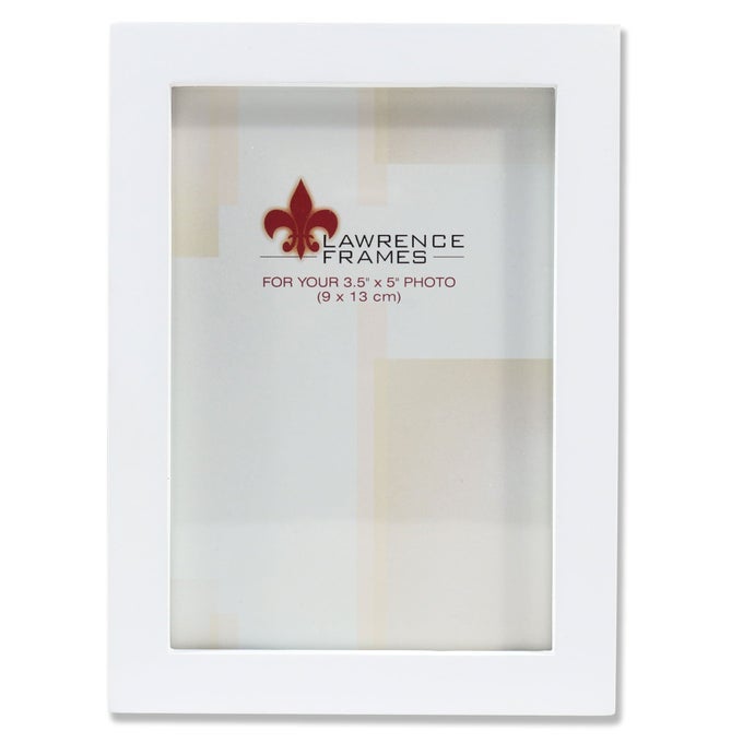 STANDARD WOOD LUXURY FRAME 35 BY 5INCH WHITE