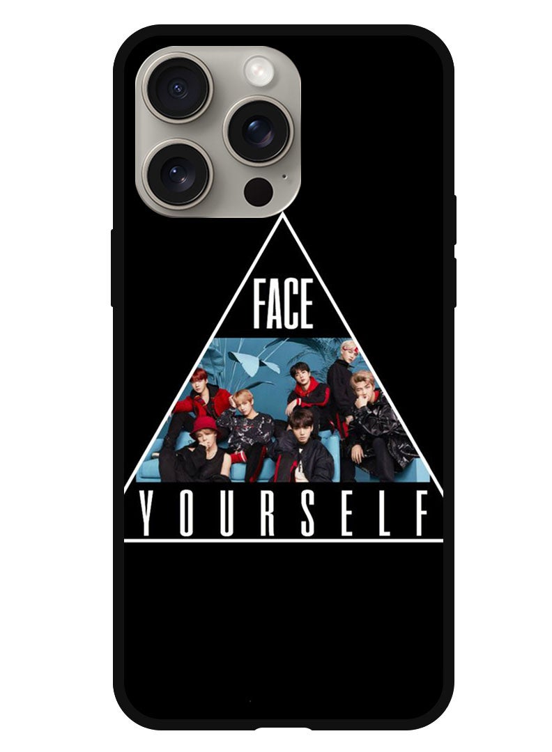 Theodor Protective Case Anti Scratch Shock Proof Bumper Cover For iPhone 15 Pro BTS face yourself - Image 1