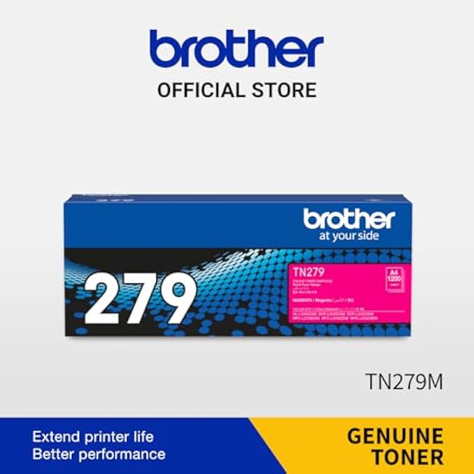 خراطيش حبر طابعة توتونر ماجنتا TN279M الأصلية، تطبع حتى 1,200 صفحة - Image 2