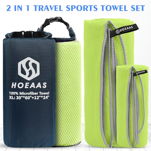 HOEAAS Microfiber Camping Towels Quick Dry Towel Super Absorbent Ultra Compact Travel Towel Soft Lightweight Fast Drying Sports Towel for Sweat for PoolGymHikingBackpackingM40x2024x12 - Image 3