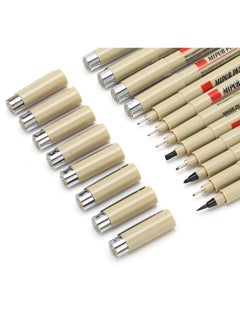 SYOSI Micro Line Pens Set, 12Pcs Different Sizes Felt Tip Waterproof Archival Ink Pen Fineliner for Sketching Anime Artist Illustration Product Architectural Design  - Image 5