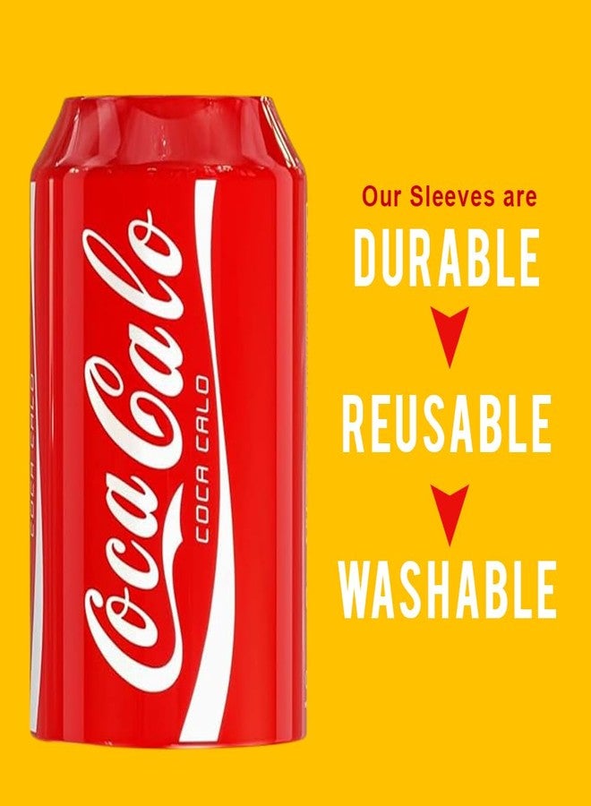 Skywin BeerSkin Skywin Silicone Can Covers that Look Like Soda - 10 Pack 12 oz (355ml), Reusable & Durable Soda Can Cover, Fun Kozies for Cans for Camping, Parties, Outdoor, Beach Accessories (Red) - Image 5