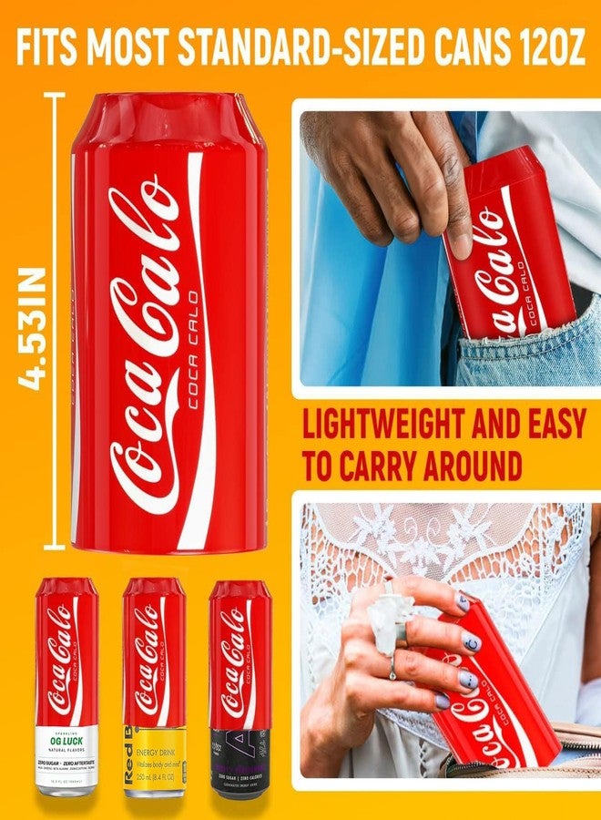 Skywin BeerSkin Skywin Silicone Can Covers that Look Like Soda - 10 Pack 12 oz (355ml), Reusable & Durable Soda Can Cover, Fun Kozies for Cans for Camping, Parties, Outdoor, Beach Accessories (Red) - Image 2