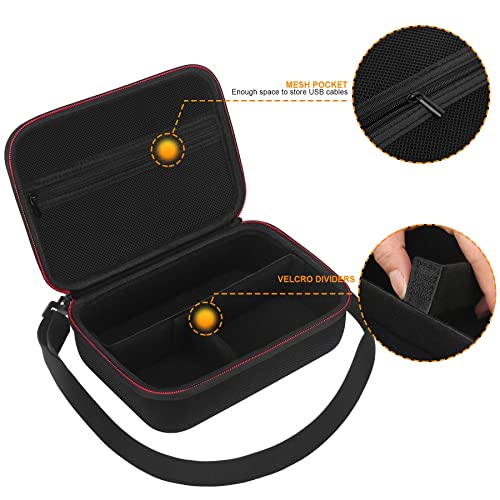 BOVKE Carrying Case for Sony ZV-1 / ZV-1F / ZV-1 II Vlog Digital Camera & Bluetooth Grip Vlogger Accessory Kit for Vlogging YouTube Live Video Streaming, Mesh Pocket for USB Cables Charger, Black - Image 3
