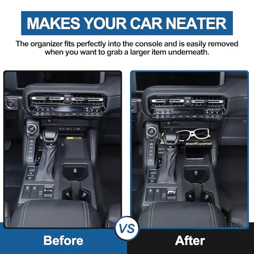 Heutamo Center Console Storage Box Compatible with Toyota Land Cruiser 250 Prado J250 LC250 2024 2025 2026 Gear Shift Upper Organizer Tray Secondary Storage AccessoriesLeft Hand Drive - Image 3