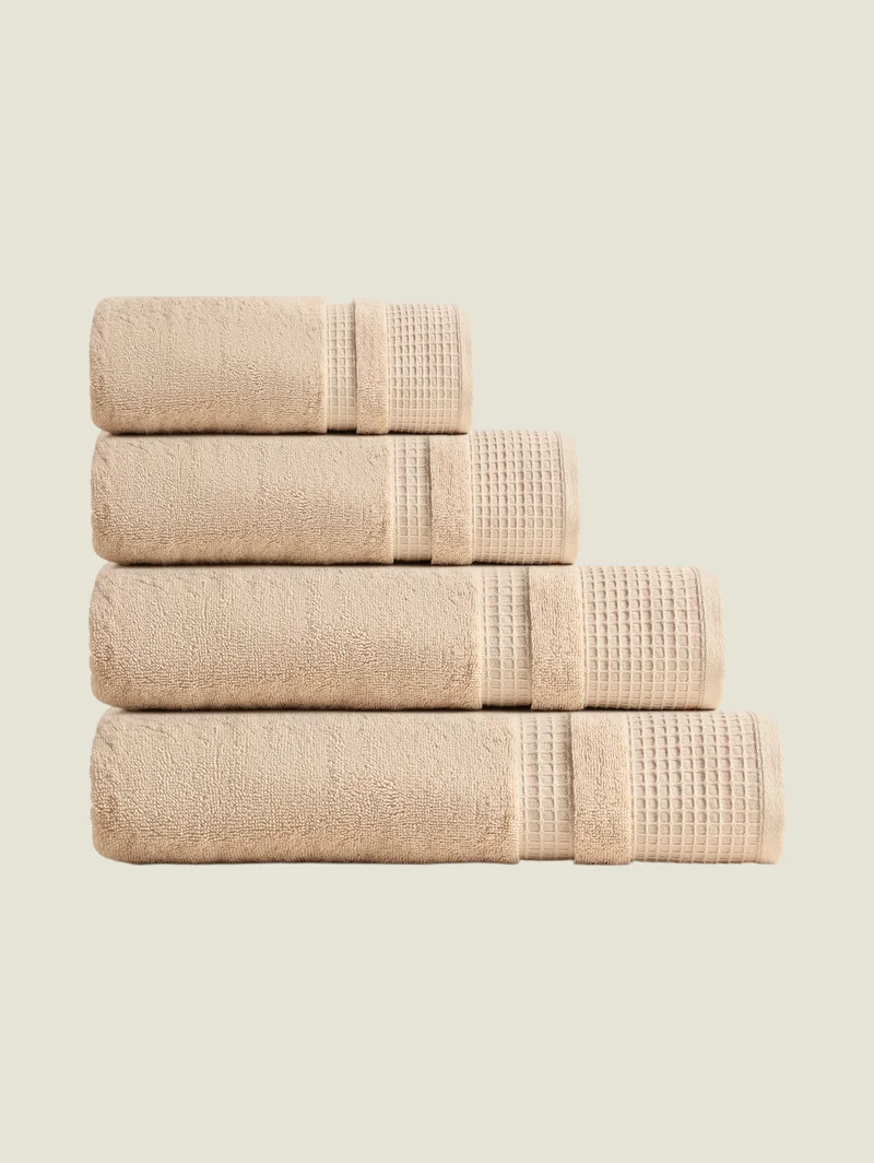 يسكن Premium 600 GSM Cotton Bamboo Blend Towels - 33x33 cm