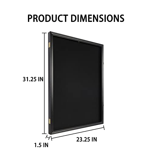 DisplayGifts Pro Collector's Jersey Display Case Frame Large Sport Shadow Box Pro 98% UV Protection for Baseball Basketball Football Soccer Hockey Memorabilia T-Shirt Uniform (Black Finish) - Image 5