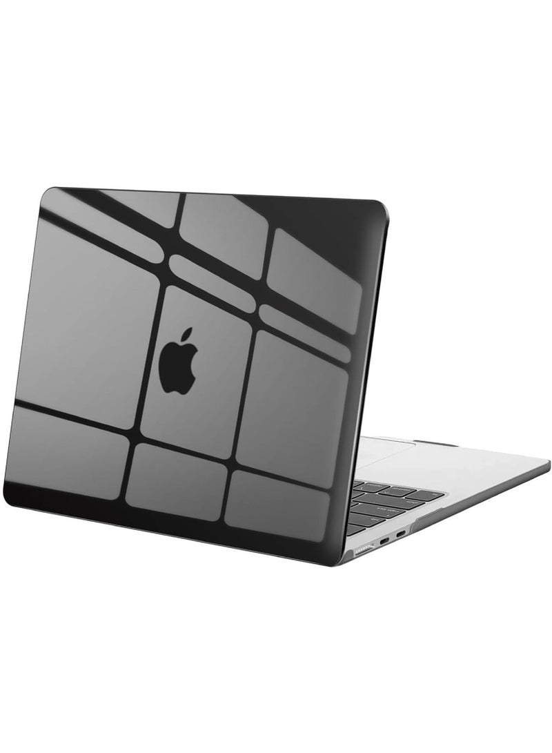 Rock Pow Case for MacBook Air 13.3 Inch A2337 (M1) / A2179 / A1932 (2022 2021 2020 2019 2018 Release) - Snap On Hard Shell Case Cover for MacBook Air 13 Retina Display with Touch ID (Black) - Image 1