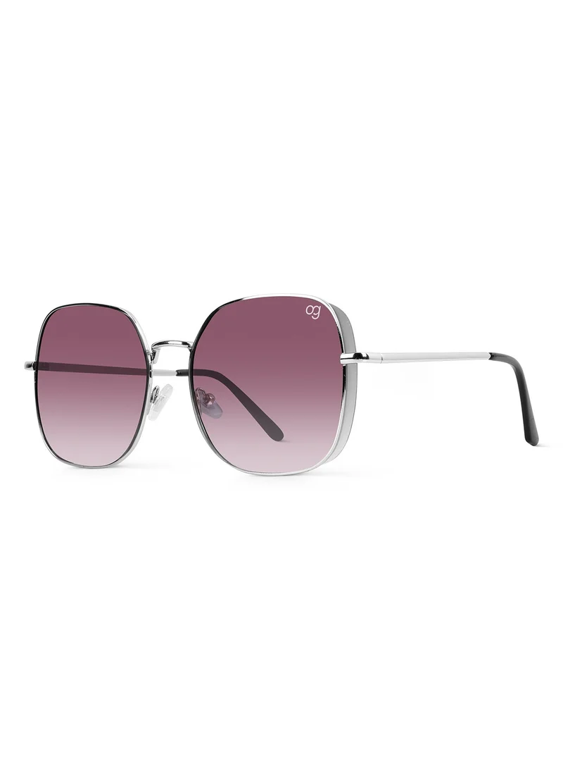 Woggles Latest & Stylish UV Protected Purple Oversized Sunglasses for Women
