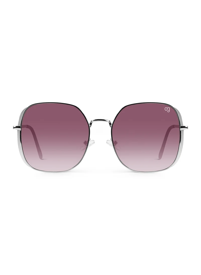 Woggles Latest & Stylish UV Protected Purple Oversized Sunglasses for Women
