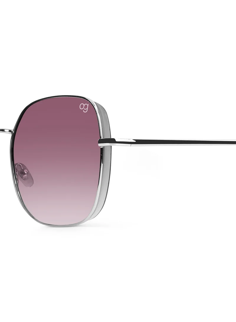 Woggles Latest & Stylish UV Protected Purple Oversized Sunglasses for Women