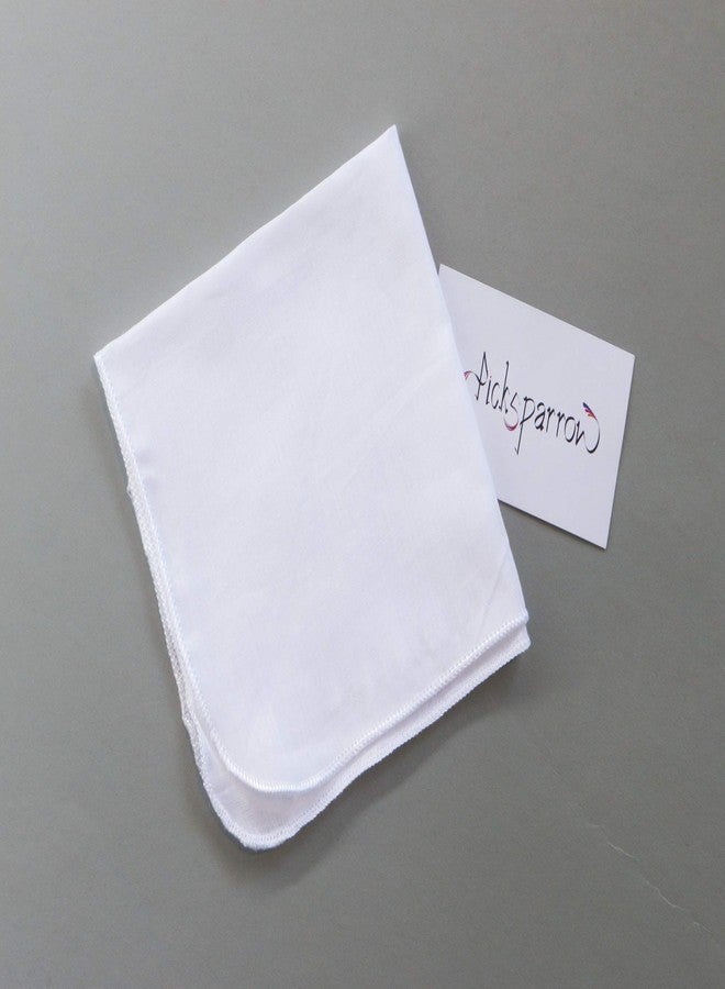 Picksparrow مناشف وجه قطنية للأطفال حديثي الولادة من بيكسبارو / مناديل قماشية للأطفال / فوط / مناشف غسيل (24 * 24 سم، فوال أبيض، مجموعة من 7 قطع) - Image 2