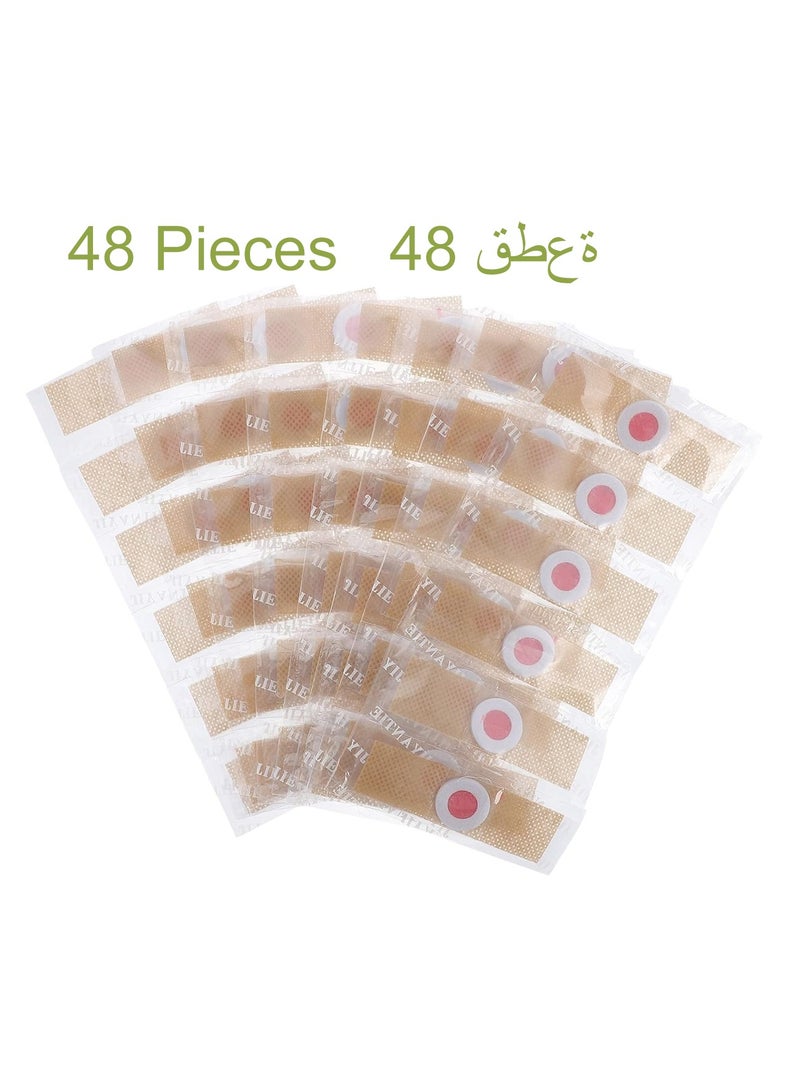 48 Piece Piece Foot Corn Removal Plaster With Hole Warts Thorn Patch  Pads Toe Care Patches - Image 1