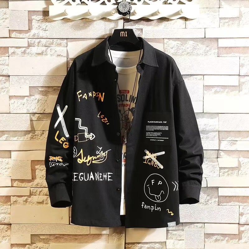 Clearance to pick up leaks ~ special counter to withdraw tail list big foreign trade mens tooling summer wear-resistant long sleeve casual shirt men Dark gray - Image 2