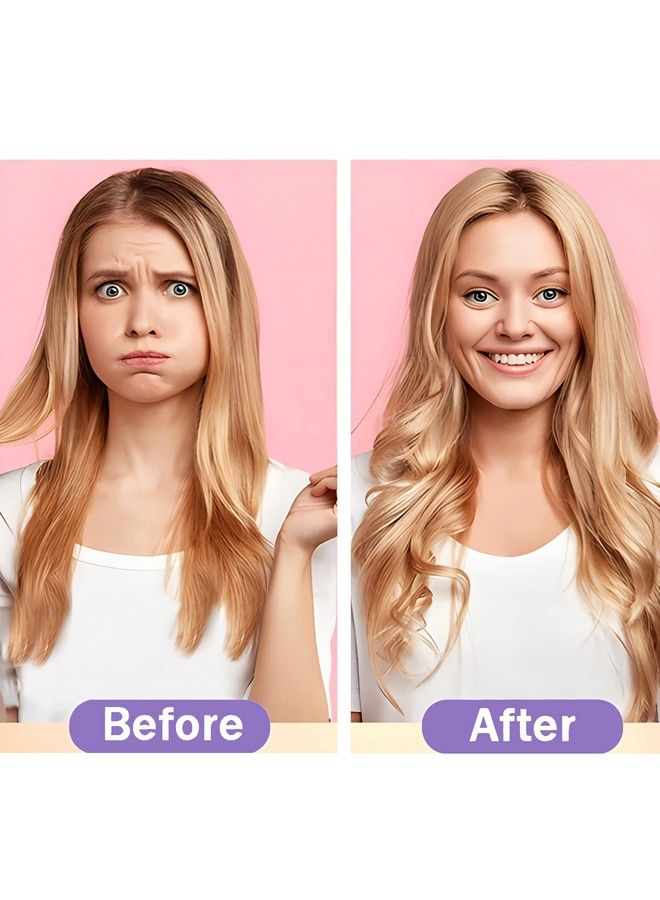 MC MAGIC CURLER 50 Pcs Spiral Hair Curlers 22Inch Magic No Heat Hair Curls For Long Hair 6Pcs Styling Hooks Diy Hair Rollers Set（Pinkorange） - Image 3